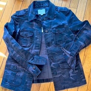 Loft Navy Camo Light Jacket. Brand new with tags